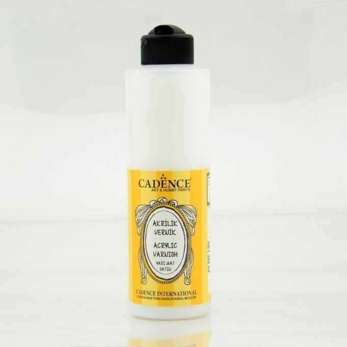 Cadence 250 ml Su Bazlı Akrilik Vernik (Yarı Mat)