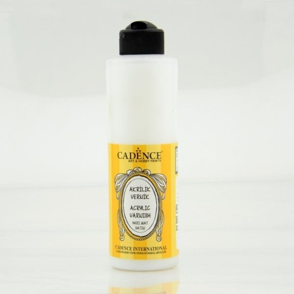 Cadence 250 ml Su Bazlı Akrilik Vernik (Yarı Mat)