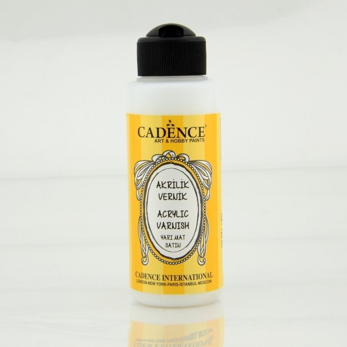 Cadence 120 ml Su Bazlı Akrilik Vernik (Yarı Mat)