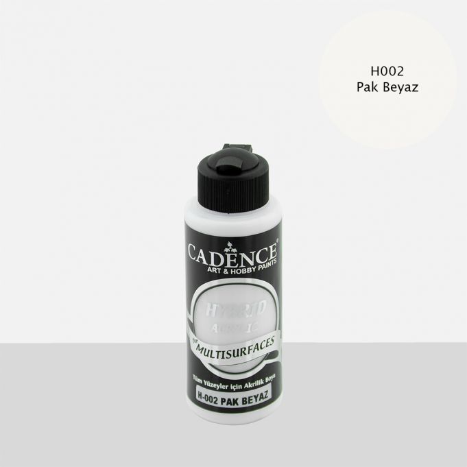 Cadence 120 ml Hybrid Akrilik Multisurfaces Boya - Pak Beyaz [H002]