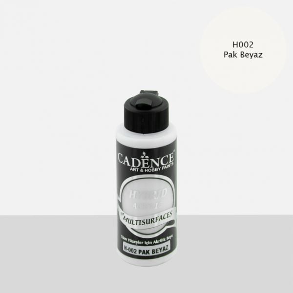 Cadence 120 ml Hybrid Akrilik Multisurfaces Boya - Pak Beyaz [H002]