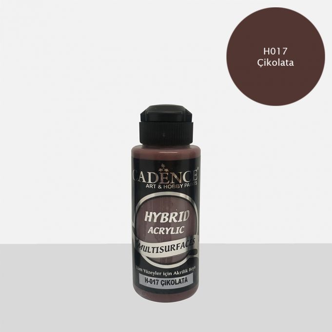 Cadence 120 ml Hybrid Akrilik Multisurfaces Boya - Çikolata [H017]