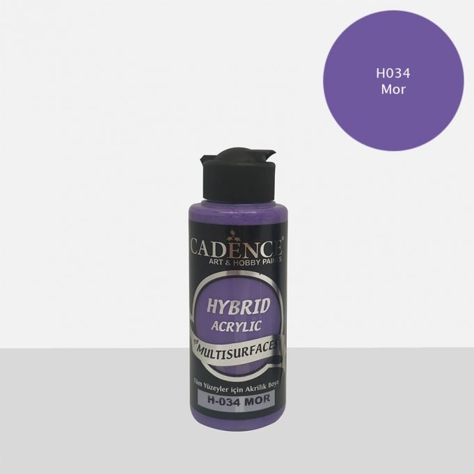 Cadence 120 ml Hybrid Akrilik Multisurfaces Boya - Mor  [H034]