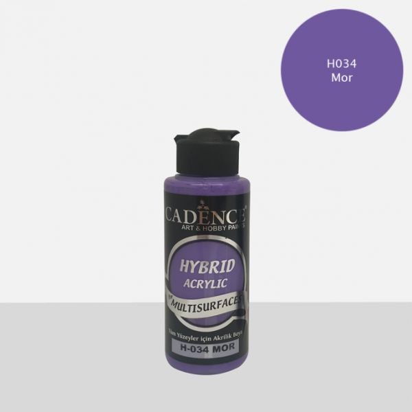 Cadence 120 ml Hybrid Akrilik Multisurfaces Boya - Mor  [H034]