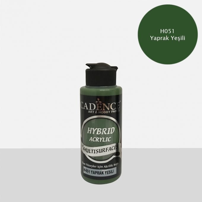 Cadence 120 ml Hybrid Akrilik Multisurfaces Boya - Yaprak Yeşili [H051]