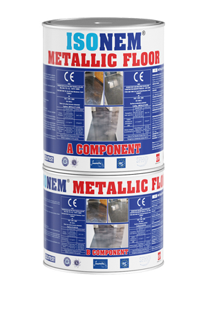ISONEM METALLIC FLOOR 5 kg (3,2 +1,8 KG) METALİK EFEKTLİ ZEMİN KAPLAMA