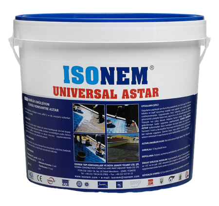 ISONEM UNIVERSAL ASTAR AKRİLİK EMÜLSİYON ESASLI KONSANTRE ASTAR