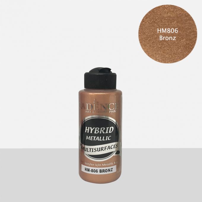Cadence 120 ml Hybrid Metalik Multisurfaces Boya - Bronz -  [HM-806]