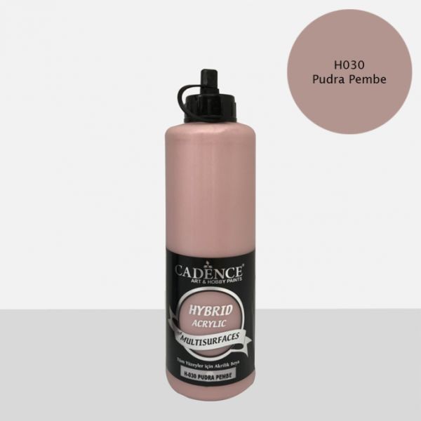 Cadence 500 ml Hybrid Akrilik Multisurfaces Boya - Pudra Pembe [H030]