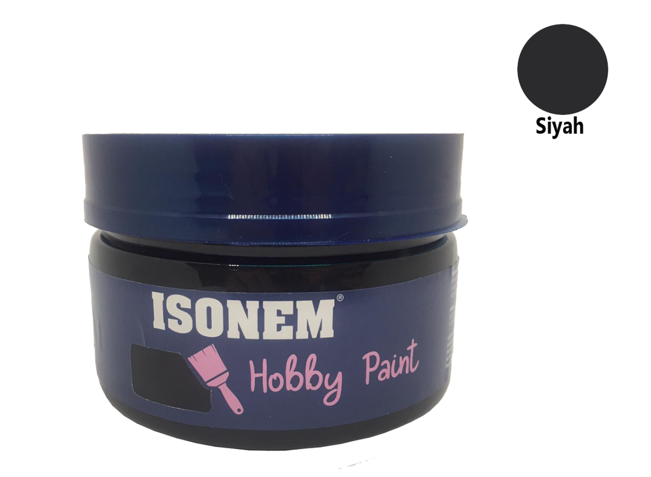 Isonem Hobby Paint Akrilik Boya 350 ml - Siyah