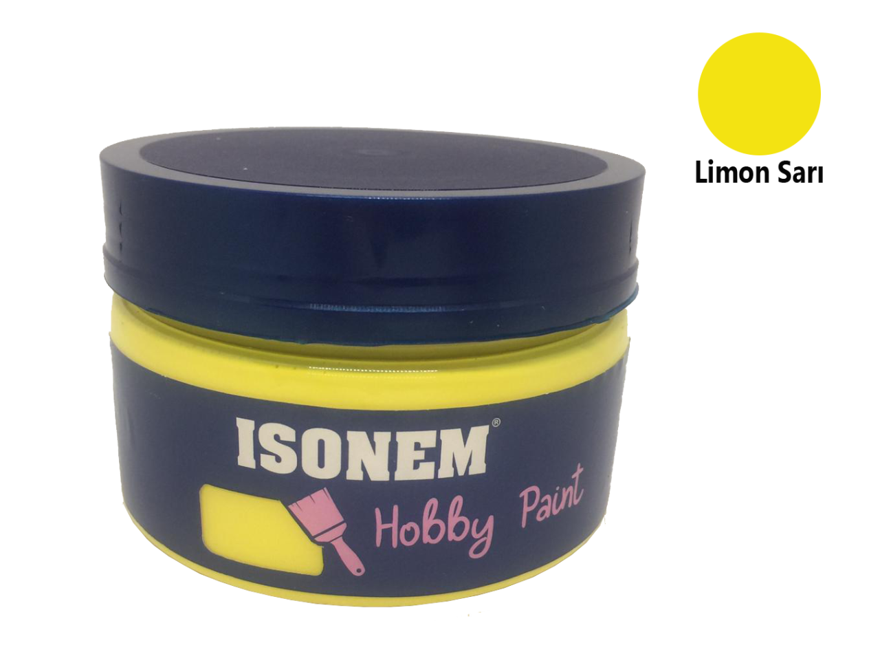 Isonem Hobby Paint Akrilik Boya 350 ml - Limon Sarısı