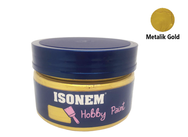 Isonem Hobby Paint Akrilik Boya 350 ml - Metalik Gold