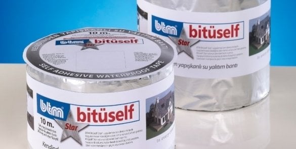 BTM Bitüself STAR Alüminyum Folyolu Su ve Ses Yalıtım Bandı