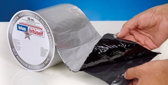 BTM Bitüself STAR Alüminyum Folyolu Su ve Ses Yalıtım Bandı Star Alüminyum - 10 cm