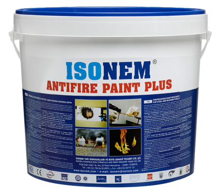 ISONEM ANTIFIRE PAINT PLUS 10 KG ÇELİK , AHŞAP VE BETON YAPILAR İÇİN 120 DK YANGINA DAYANIKLI BOYA