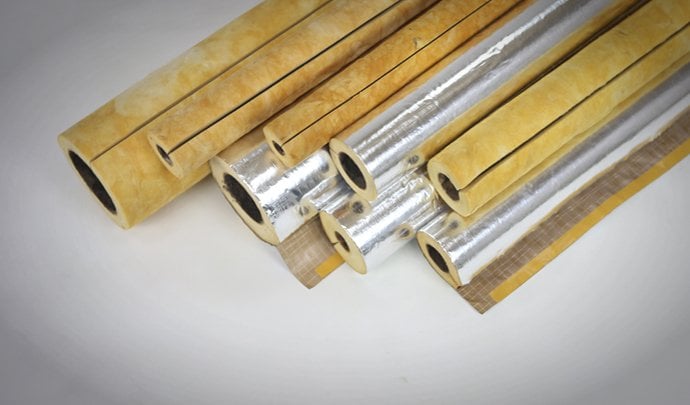 CAMYÜNÜ PREFABRİK ALÜMİNYUM FOLYO KAPLI BORU İZOLASYONU - 120cm/Adet