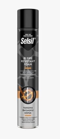 SELSİL B1 YANGINA DAYANIKLI KÖPÜK 750 ml. - 900 gr. Manuel (12 Adet)
