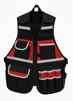 PASHA ORGANİZELİ USTA YELEĞİ - OXFORD KUMAŞ ÇOK CEPLİ